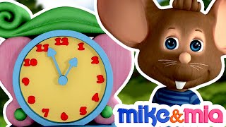 Hickory Dickory Dock Nursery Rhyme with Lyrics  Children Songs amp Baby rhymes by Mike amp Mia [upl. by Hu]