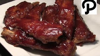 OvenBaked BBQ Spare Ribs How To Make Barbecue Pork Ribs In The Oven [upl. by Rehpotsirh]