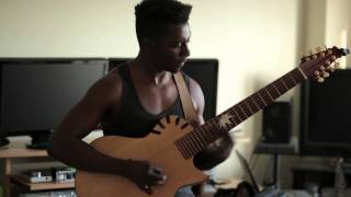 Tosin Abasi Plays Julien Bergeron 8 Acoustic 8 string guitar [upl. by Adriena]