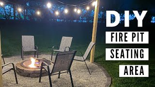 Building a DIY Fire Pit Seating Area [upl. by Enniotna57]