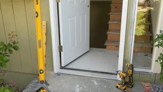 Jeld Wen Front Door Installation  Really crappy products and craftsmanship PART 1 [upl. by Airec]