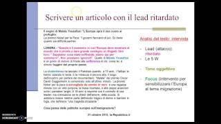 Scrivere un articolo di cronaca [upl. by Leddy]