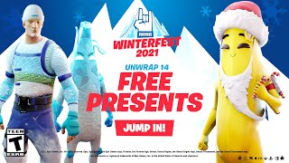 FORTNITE WINTERFEST 2021 EVENT ALL PRESENTS [upl. by Rodge]