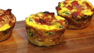 Mini Breakfast Souffles  Lynns Recipes [upl. by Allesiram]