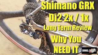 Shimano GRX Di2 LongTerm Review Why You NEED IT [upl. by Analem]