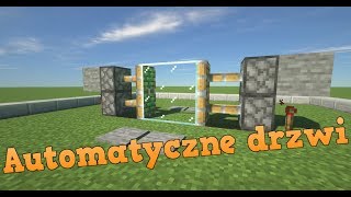 Jak zrobić automatyczne drzwi  Minecraft poradniki 1 [upl. by Enitsirc]