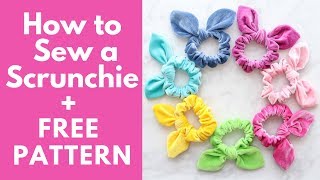 DIY How To Sew A Scrunchie 6 Different Ways [upl. by Wilhide305]