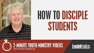 How to Disciple Students  2Minute Youth Ministry Videos [upl. by Ysor772]