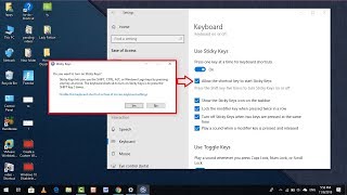 How to Disable the Sticky Keys Warning amp Beep Sound in Windows 10 [upl. by Ratha]