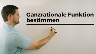 Ganzrationale Funktion bestimmen Ablauf Steckbriefaufgaben Rekonstruktion von Funktionen [upl. by Ainesej]