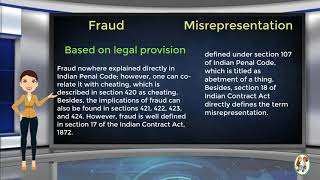 What is Difference Between Fraud amp Misrepresentation [upl. by Brittan71]