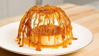 How To Make A Crème Caramel From MasterChef Canada With a Caramel Cage [upl. by Haskins502]