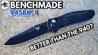 Benchmade 945BK1 Mini Osborne Folding Knife  Overview and Review [upl. by Hcirdeirf231]