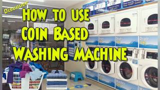 How to use coin based washing machine coin operated laundry machine in Malaysia [upl. by Atiuqal]