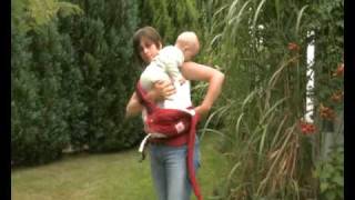 How to Use the Manduca Baby Carrier in Hip Carry Position [upl. by Auhsej]