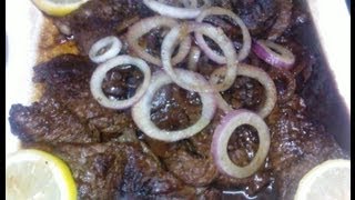 How to Cook Pinoy Bistek Filipino Beef Steak [upl. by Oppen]