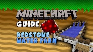 Minecraft Guide  Redstone Water Farm [upl. by Nrev]