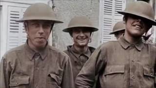 Over There  US army WW1 footage in Color [upl. by Enyrhtac]