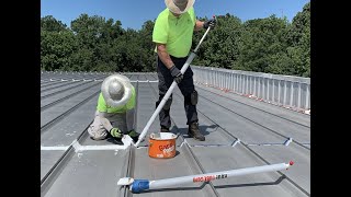 Installing Gaco Patch on Fasteners with the Roof Tube [upl. by Eneleh]