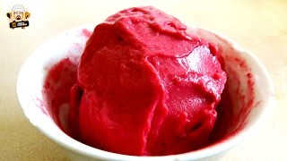 2 INGREDIENT RASPBERRY SORBET RECIPE [upl. by Akenehs]