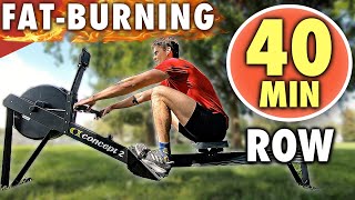 Rowing Machine HIGH CalorieBurning 40Minute Row [upl. by Samuella381]