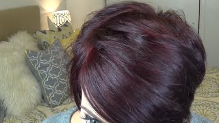 How I Get my Burgundy Plum Hair Color at Home [upl. by Neersan]