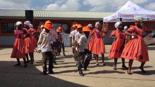 NPG Damara Cultural Dance Namibia Olof Palme Primary School Inauguration [upl. by Corwin]