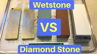 Diamond Stone VS Wetstone quotUNDER THE MICROSCOPEquot [upl. by Anirtek]