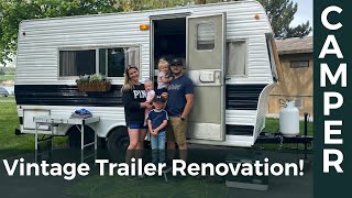 Vintage Trailer Renovation — Full Overview Video [upl. by Aliuqet681]