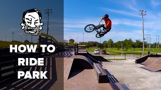 BMX Basics  7 Skatepark Skills [upl. by Veradia]