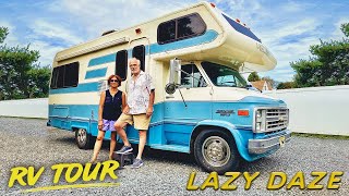 CLASSIC CAMPER TOUR  1990s Retro Class C Motorhome RV  Lazy Daze [upl. by Grof]