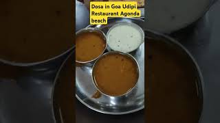 Dosa in Goa Udipi Restaurant Agonda beach [upl. by Ihsakat]