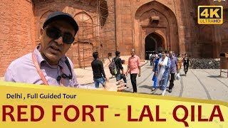 quotRED FORTquot लाल किला Delhi 4K Full Guided Tour [upl. by Eceinert]