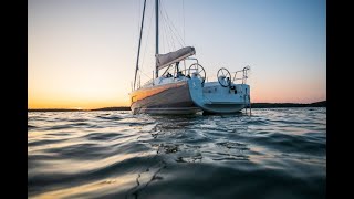 Beneteau Oceanis 301 rigged in the water [upl. by Matty]