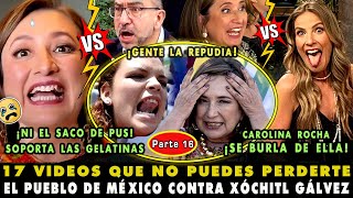 ¡LOS MEJORES MEMES VS XÓCHITL TOP 17 PALIZAS VS XÓCHITL GÁLVEZ 16 ¡SACO DE PUS VS GELATINAS [upl. by Mientao640]