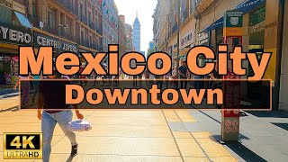 Mexico City Downtown CDMX 4K HDR Walking Tour [upl. by Manno]