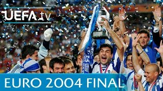 UEFA EURO 2004 final Greece 10 Portugal highlights [upl. by Neraj]