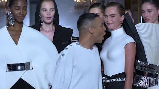 Balmain SpringSummer 2019 womenswear show [upl. by Lot]