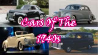 Cars Of The 1940s [upl. by Ralaigh443]