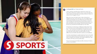 Paris 2024 Nicol David pens heartwarming message to Pearly and Thinaah [upl. by Lledrac552]