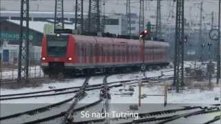 Ostbahnhof  Münchner SBahn  Entgleister Zug  Autozug  ⛄ [upl. by Nevi]