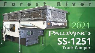 Palomino SS1251 Truck Camper by Forest River  2021 model [upl. by Attenwahs]