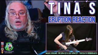 Tina S Reaction  Eruption  Van Halen Guitar Cover  First Time Hearing  Requested [upl. by Fraser671]