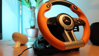 Speedlink Drift OZ  PC Racing Wheel Review [upl. by Greggs]