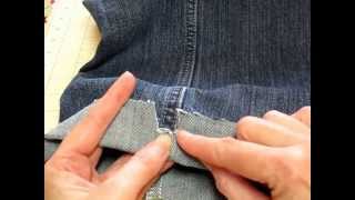 Hemming Jeans The Easy Way [upl. by Nnaesor]