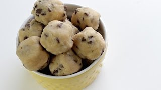 How To Make Cookie Dough Bites  No Bake Recipe amp 7 Ingredients ONLY [upl. by Onitsuj]