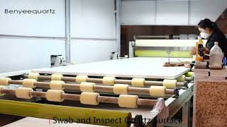 Quartz Slab and Countertops Manufacturing Process  Benyeequartz [upl. by Aniroc]