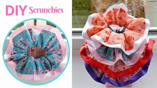 DIY Scrunchies Easy Tutorial  How to Make a Scrunchie [upl. by Nomolas]