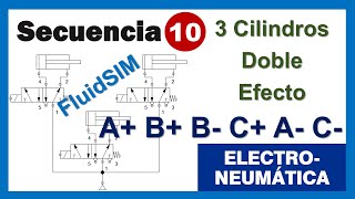 Secuencia 10 A B B C A C Electroneumática [upl. by Westney]