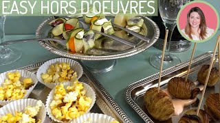 3 Easy Hors Doeuvres Recipes  Just Giulia [upl. by Alaekim960]